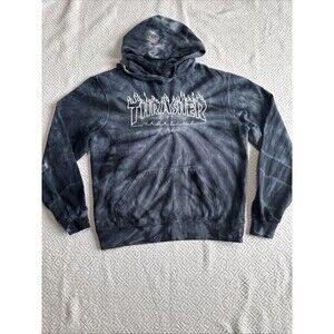 Thrasher Mens Tie-Dye Hoodie Thrasher Magazine Logo Sz M